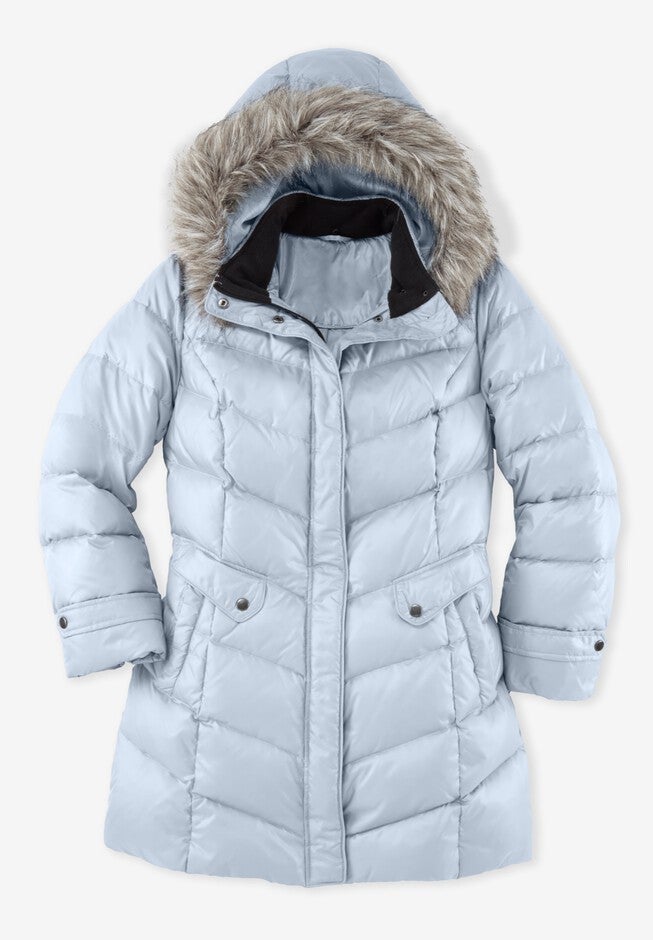 Midweight Down Puffer Coat, , alternate image number null