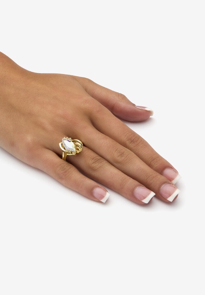 Aurora Borealis Crystal Ring, , alternate image number 2