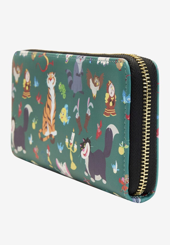Loungefly X Disney Women'S Princess Sidekicks Zip Around Wallet, , alternate image number null