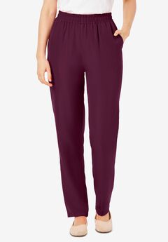 Woven Hassle-Free Pull-On Pants