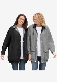Fleece Nylon Reversible Jacket