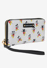 Mickey Mouse Zip Around Wallet Wristlet All-Over Print, , on-hover image number null
