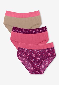 Full Coverage Stretch Cotton Color Block Brief 3-Pack
