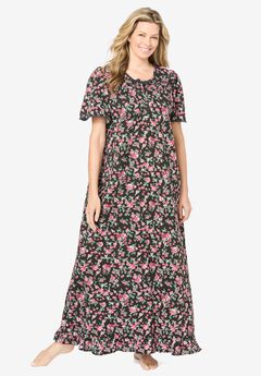 Plus Size Long Black Gowns