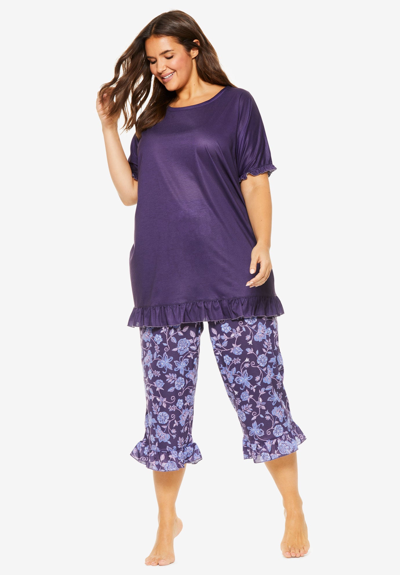 Plus size capri pjs clearance
