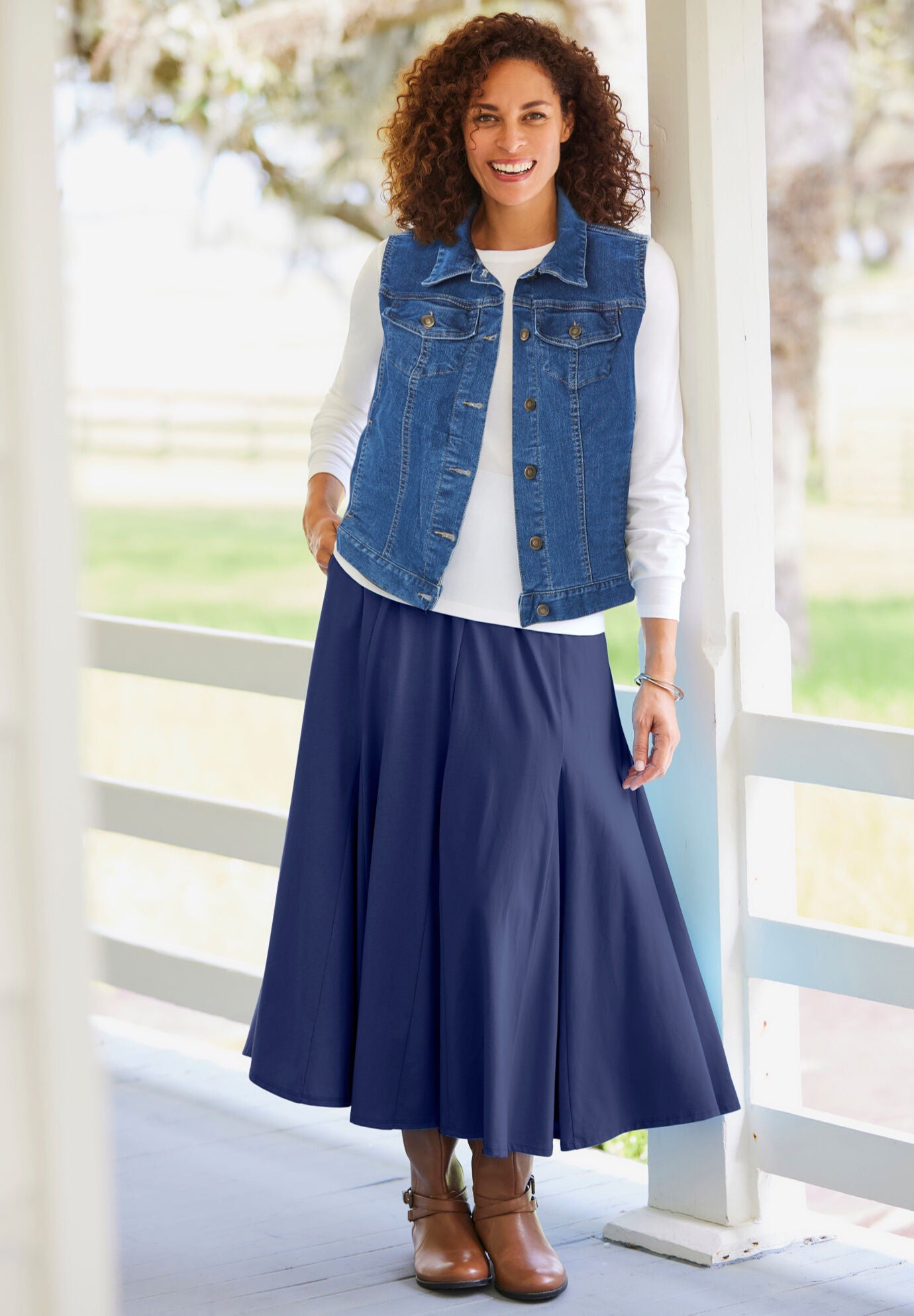 Blue jean outlet vest plus size