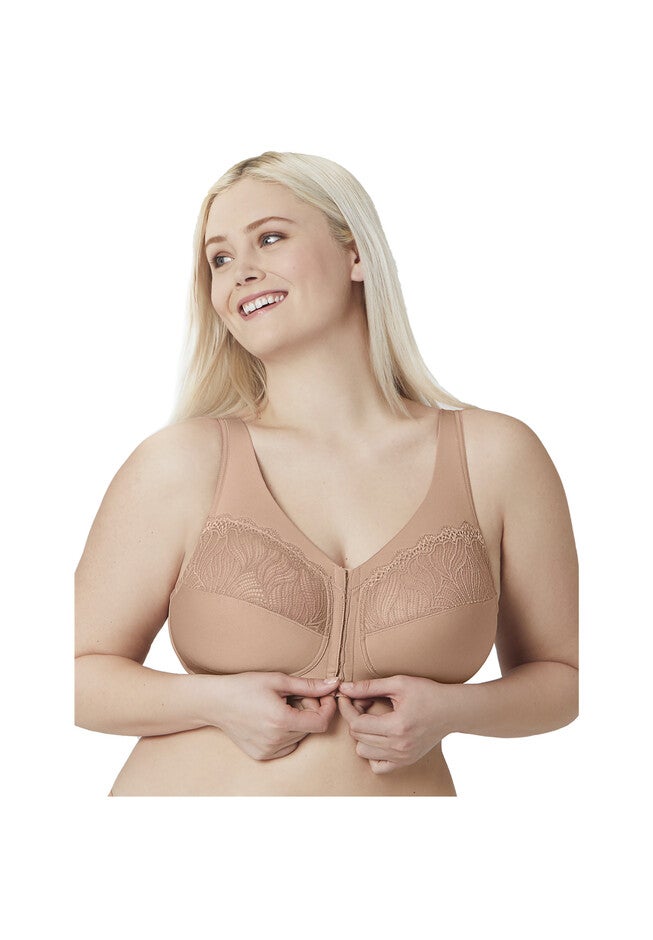 Full Figure Plus Size MagicLift Natural Shape Front-Close Bra Wirefree 1210, , alternate image number 5