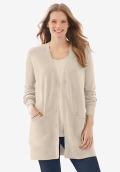 Perfect Longer-Length Cotton Cardigan