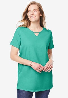 Plus Size Keyhole Shirts