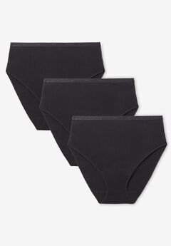 Hi-Cut Cotton/Spandex Panty 3-Pack