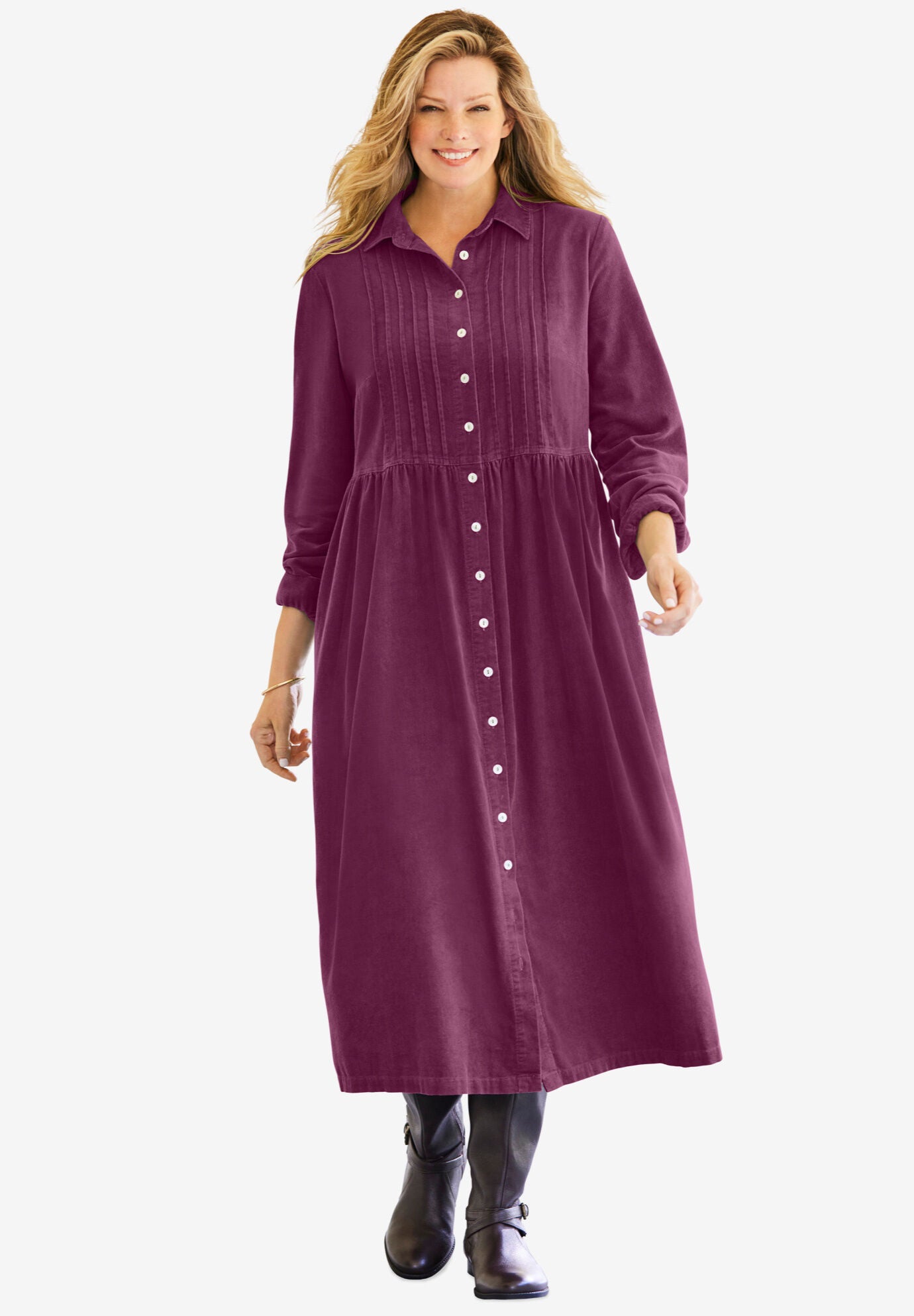 Women corduroy deals dress