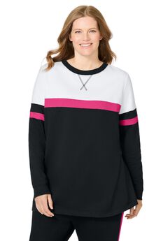 Color Block Long Sleeve Sweatshirt