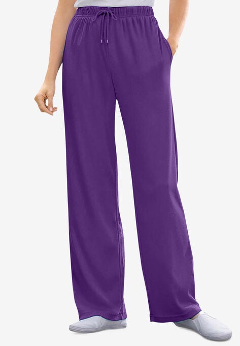 Sport Knit Straight Leg Pant, RADIANT PURPLE, hi-res image number null