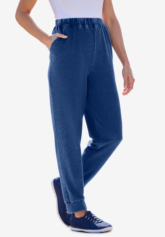 Cloud Bliss French Terry Jogger Pant, EVENING BLUE, hi-res image number 0