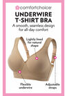 Underwire Microfiber T-Shirt Bra, , alternate image number null