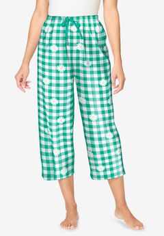 Woven Sleep Capri Pant