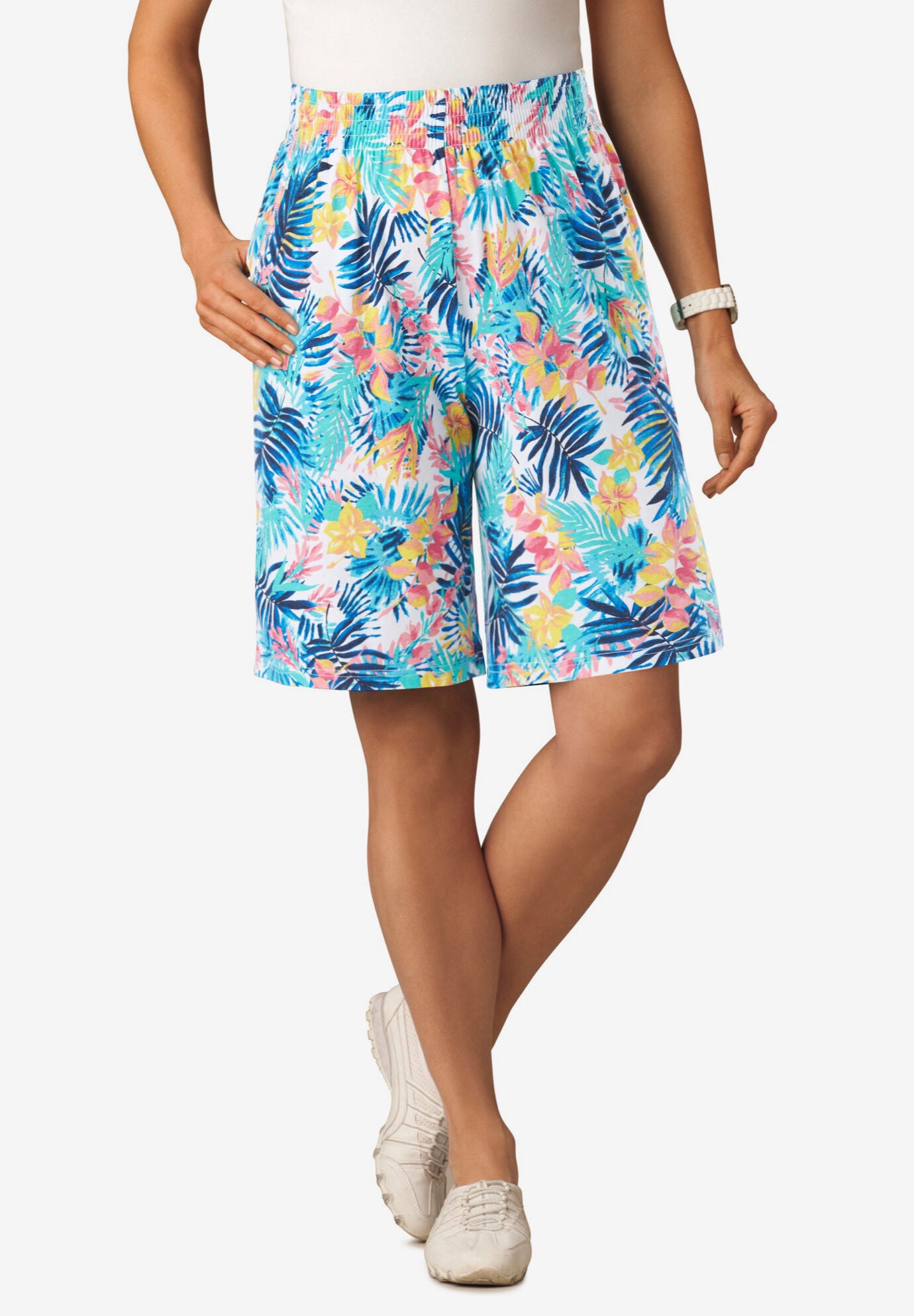 Comfy Plus Size Shorts Capris Woman Within