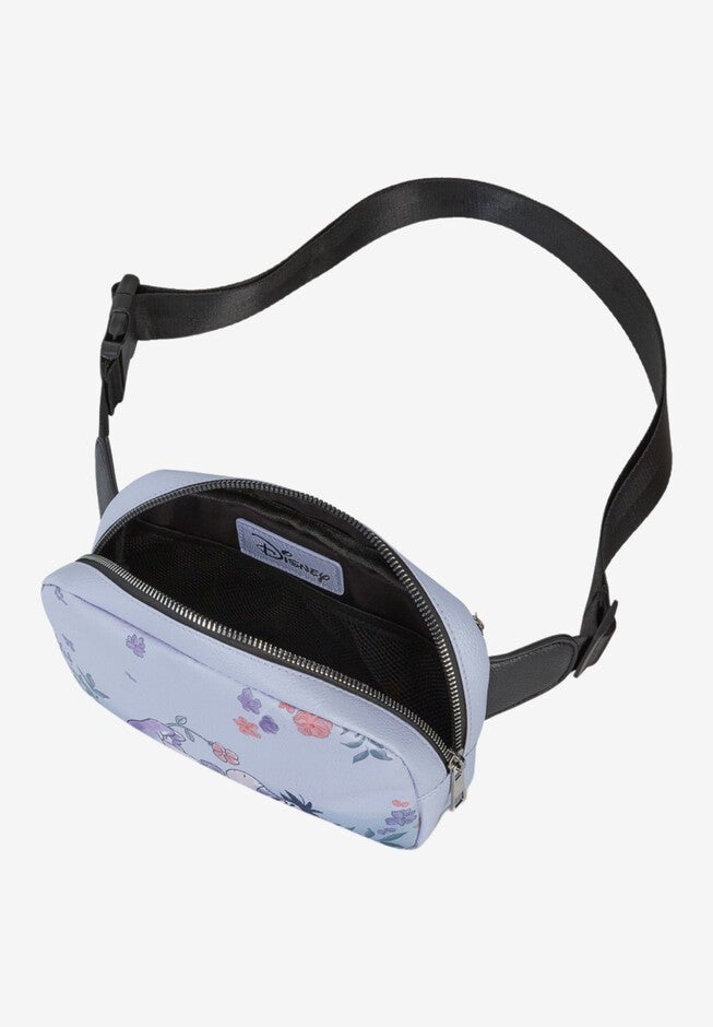 Disney Winnie The Pooh Eeyore Belt Bag Crossbody Zippered Floral Faux Leather, , alternate image number 4