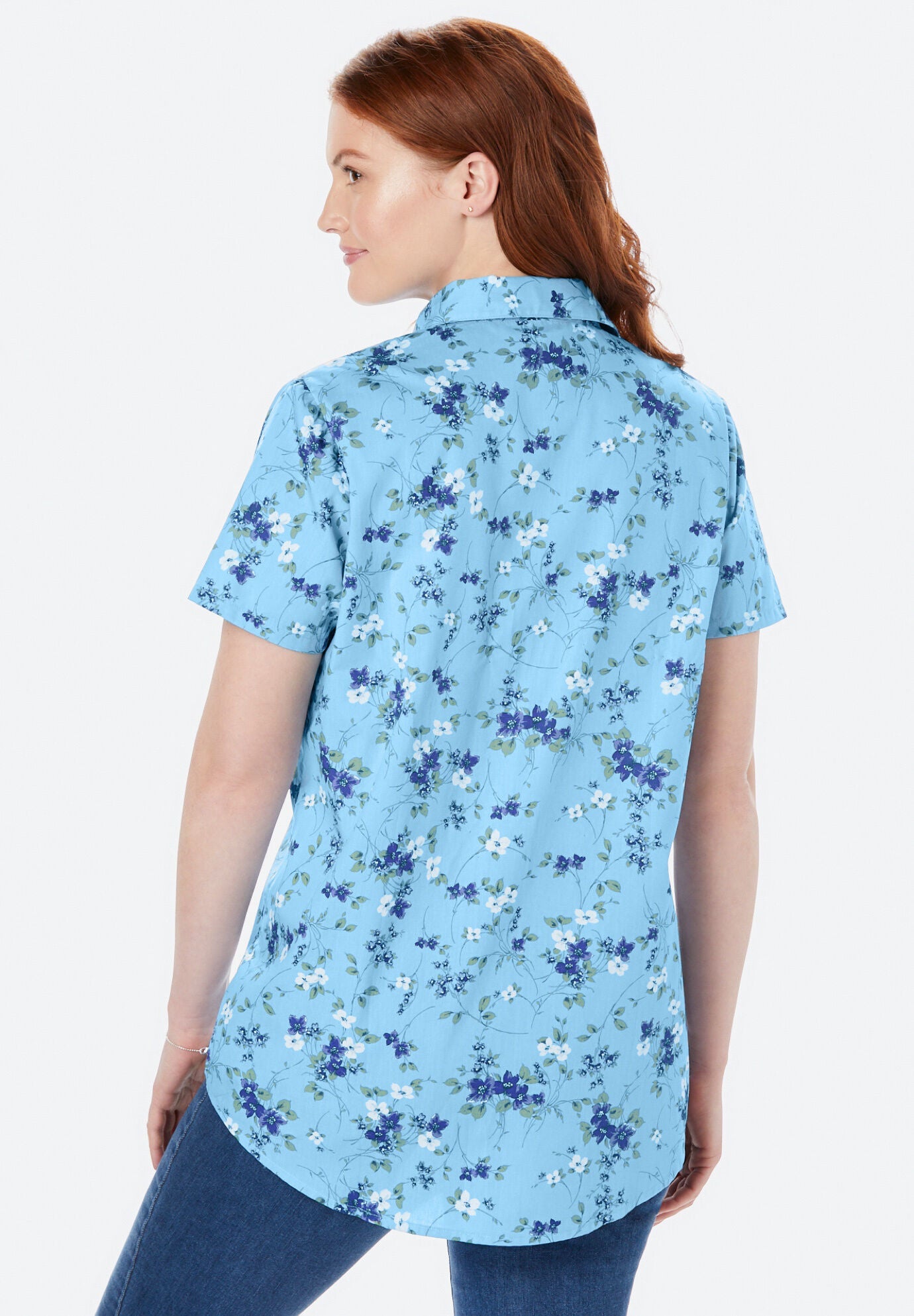 Short sleeve online button up women