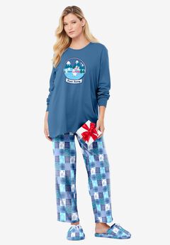 Long Sleeve Knit PJ Set
