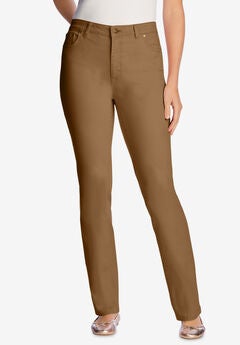 Straight-Leg Stretch Denim Jean