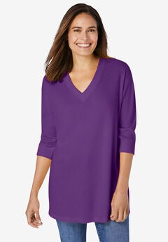 Three-Quarter Sleeve Thermal Sweatshirt