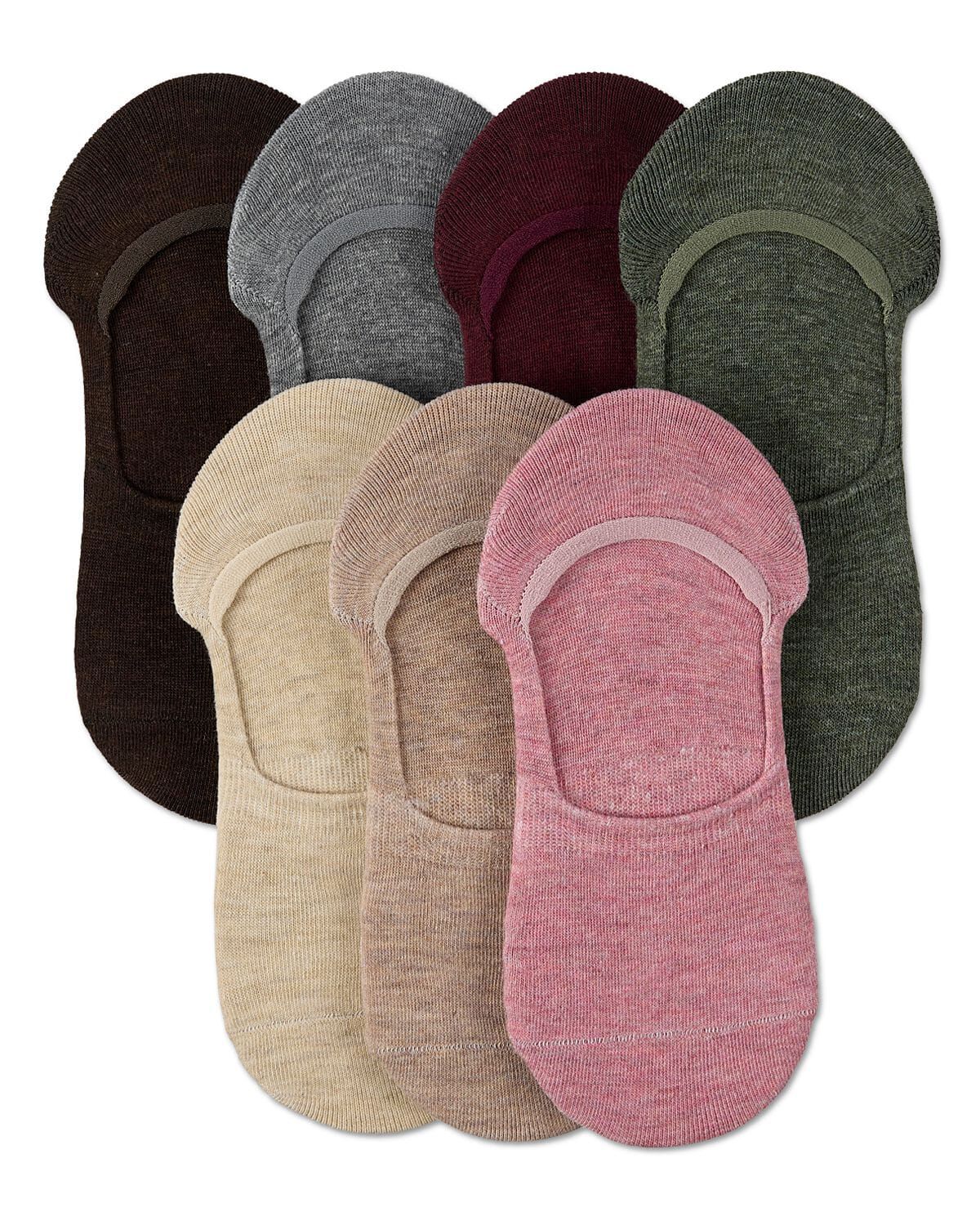 High-Cut Cotton Blend Sneaker Liner 7 Pack, MAUVE, alternate image number 2