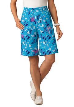 Elastic-Waist Knit Short