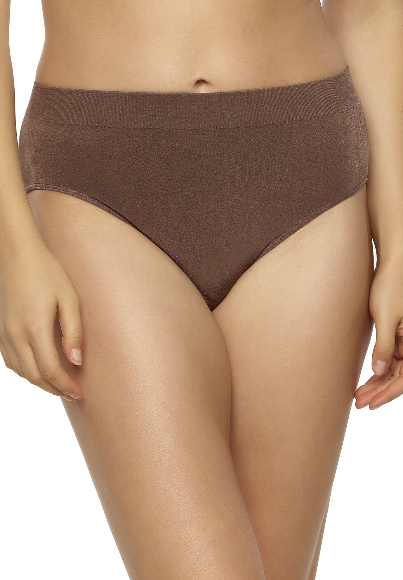Body Smooth Hi Cut Seamless Brief Panty, SPARROW, hi-res image number 0