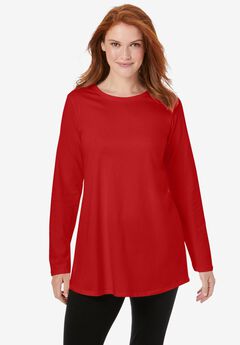 Perfect Long-Sleeve Crewneck Tunic