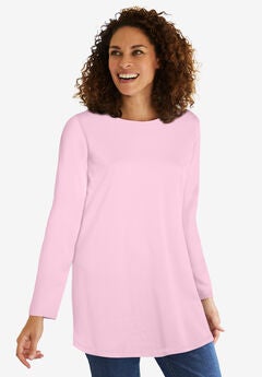 Perfect Long-Sleeve Crewneck Tunic