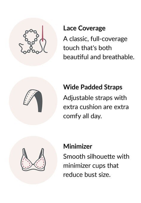 Full Figure Plus Size Magiclift Minimizer Bra Wirefree #1003 Bra, , alternate image number null