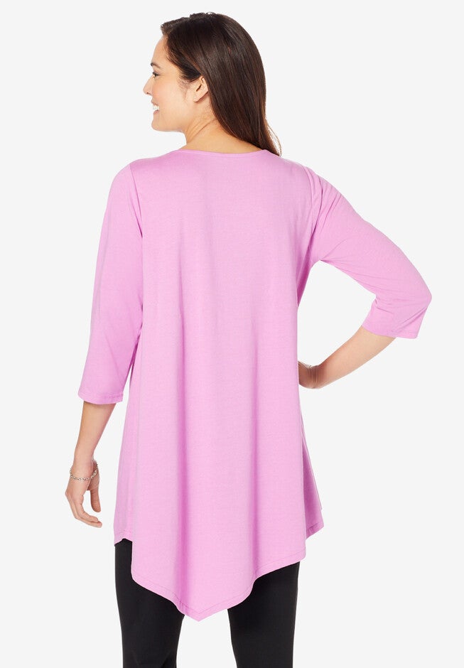 Asymmetrical Hem Tunic, , on-hover image number 1