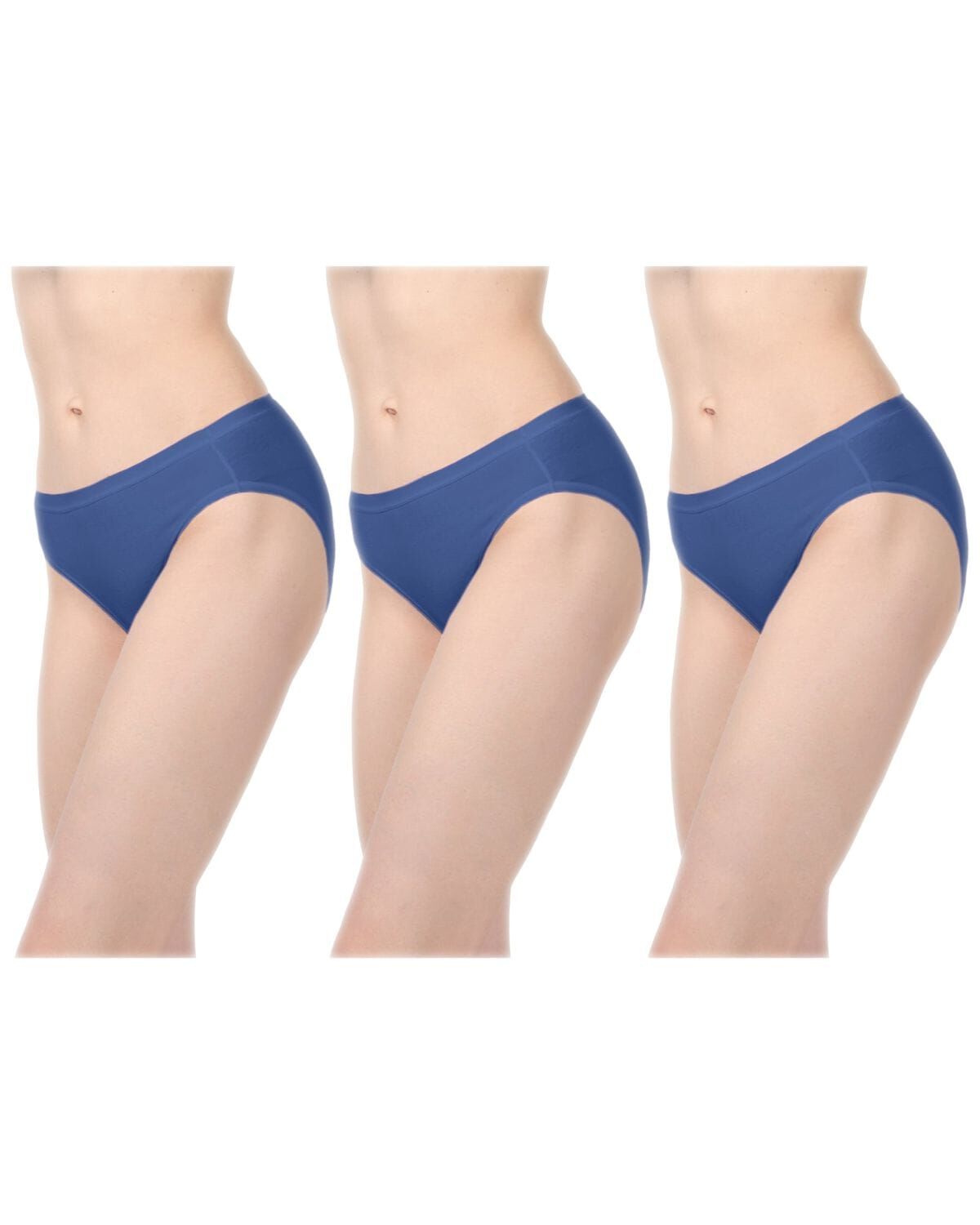 Combed Cotton Basic Hipster Panties 3 Pack, MIDNIGHT BLUE, alternate image number 1