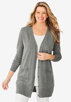 Perfect Longer-Length Cotton Cardigan