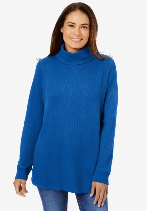 Thermal Turtleneck, BRIGHT COBALT, hi-res image number null