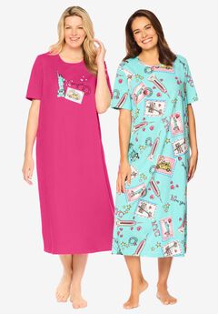 2-Pack Long Sleepshirts