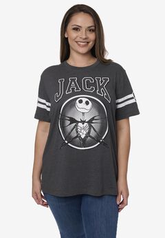 Jack Skellington Striped Short Sleeve T-Shirt