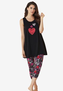 Scoopneck Tank & Capri Legging PJ Set
