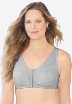 Cotton Front-Close Wireless Bra