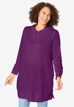 Longer-Length Hoodie Sweatshirt.