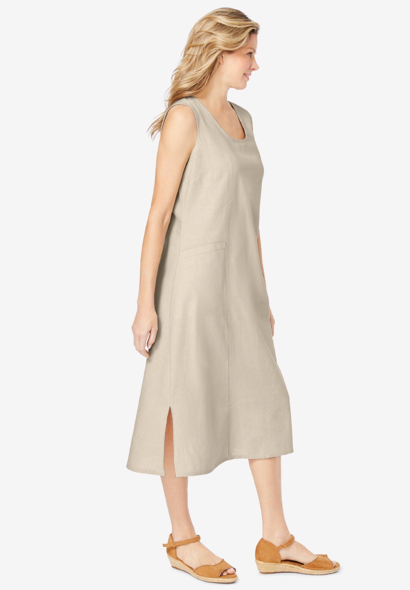 Linen Dress, , alternate image number 2