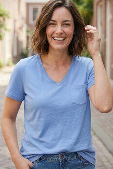 Perfect V-neck Pocket Tee