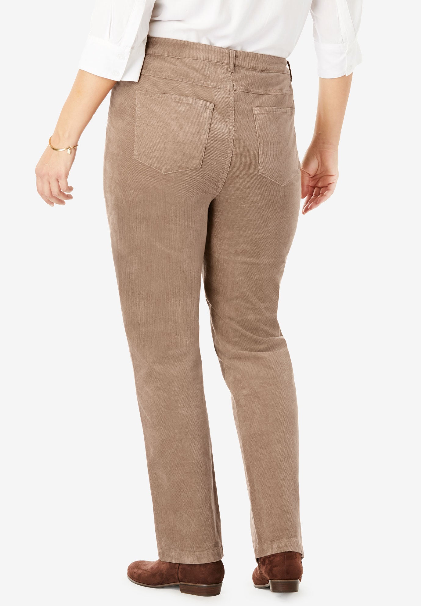 Corduroy Straight Leg Stretch Pant Woman Within