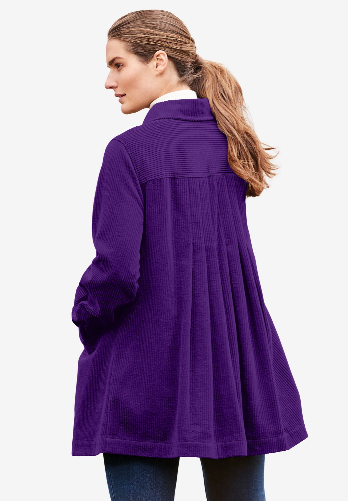 Woman within corduroy on sale jacket