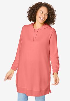 Longer-Length Hoodie Sweatshirt.