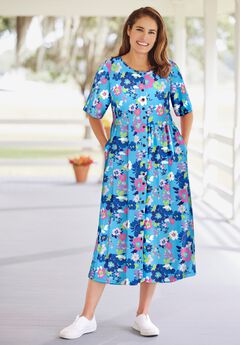 Button-Front Essential Dress