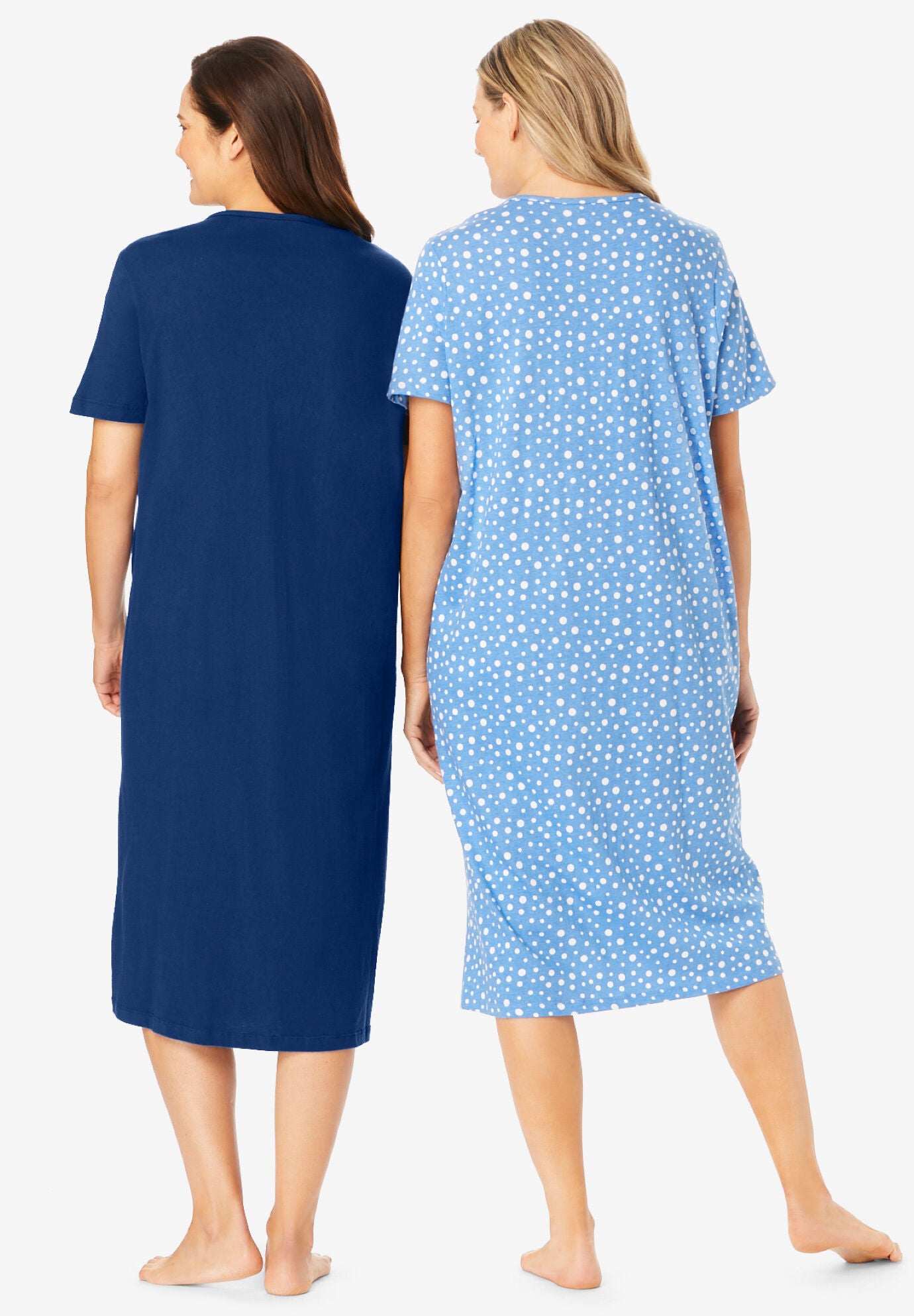 Plus Size 2-Pack Sleepshirts for Women 