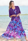 Rib Trim Cardigan Shrug, , on-hover image number null
