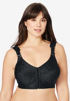 Jacquard Front-Close Wireless Bra